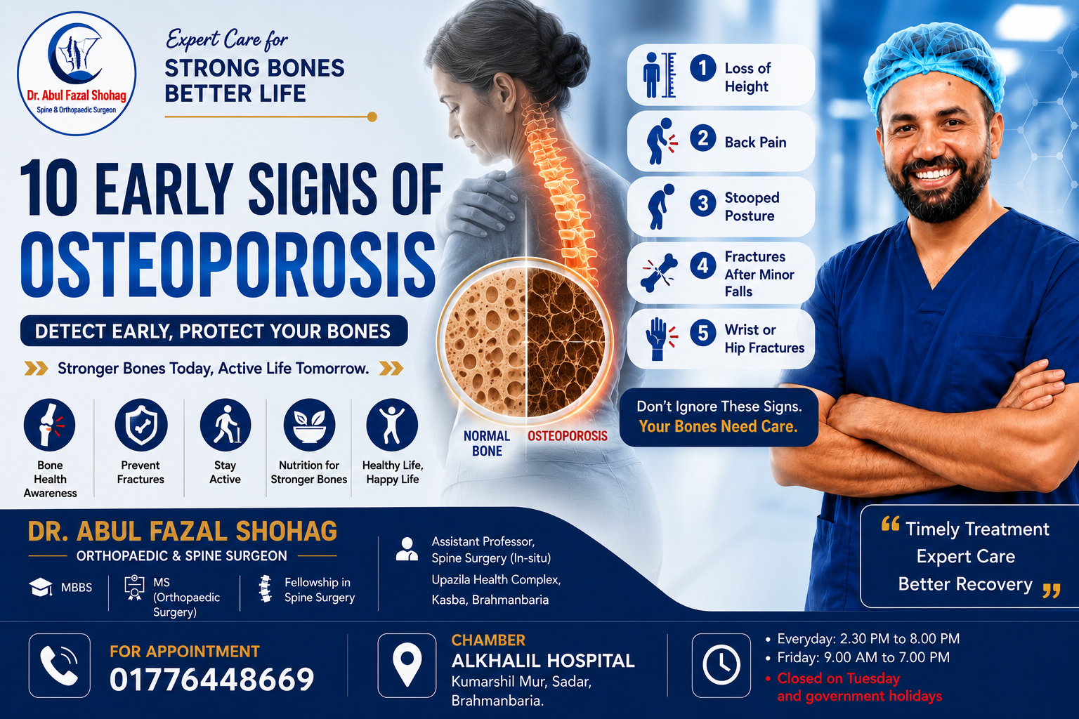 10 Early Warning Signs of Osteoporosis You Should Never Ignore