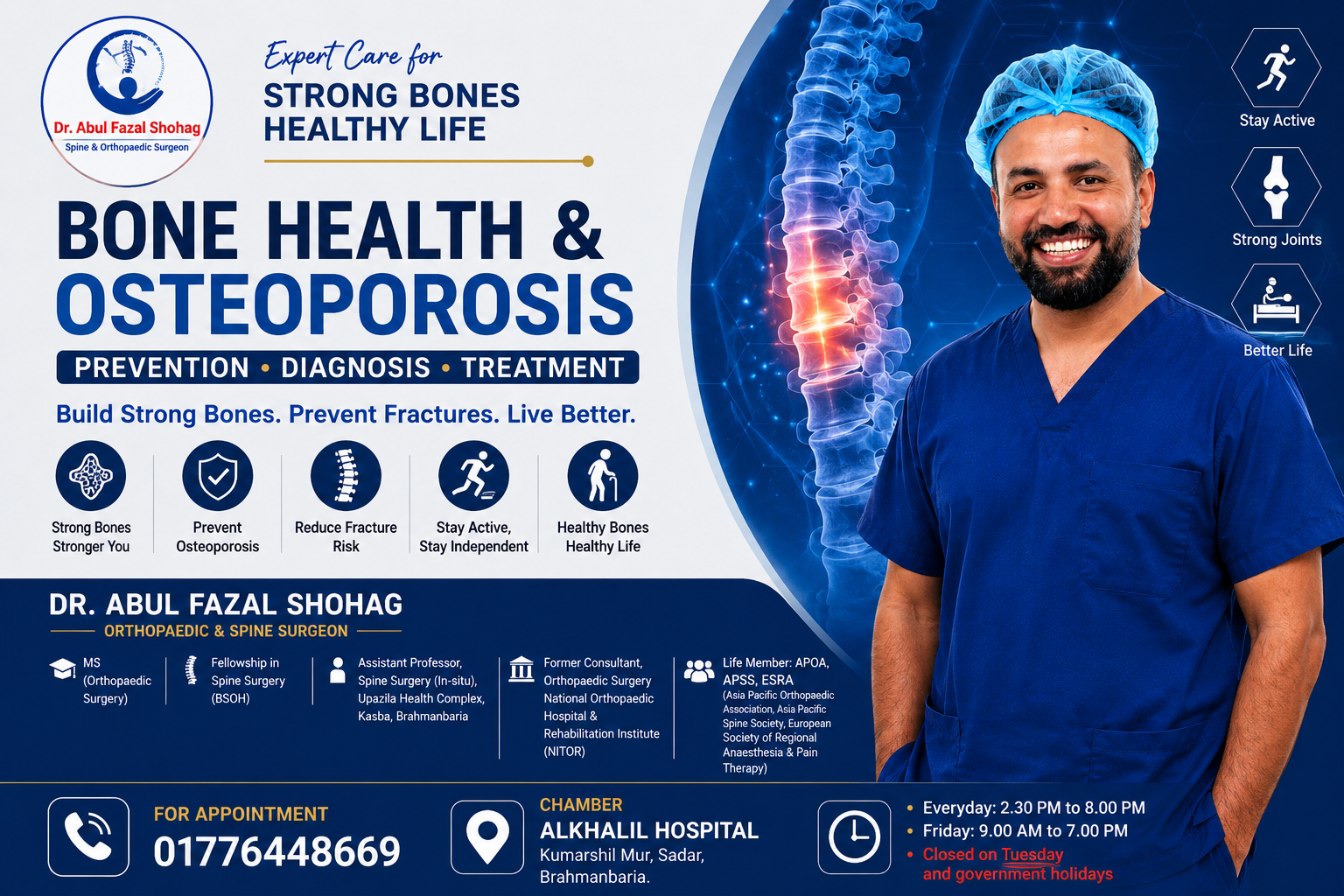 Bone Health & Osteoporosis: Prevention, Symptoms, Diagnosis and Treatment