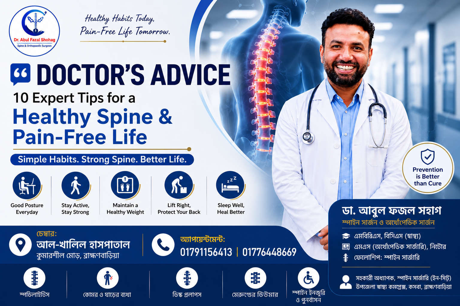 Doctor's Advice: 10 Expert Tips for a Healthy Spine and Pain-Free Life