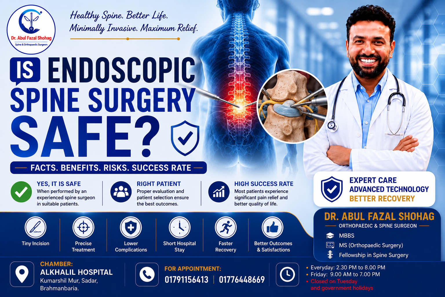 Is Endoscopic Spine Surgery Safe? Benefits, Risks & Success Rate Explained
