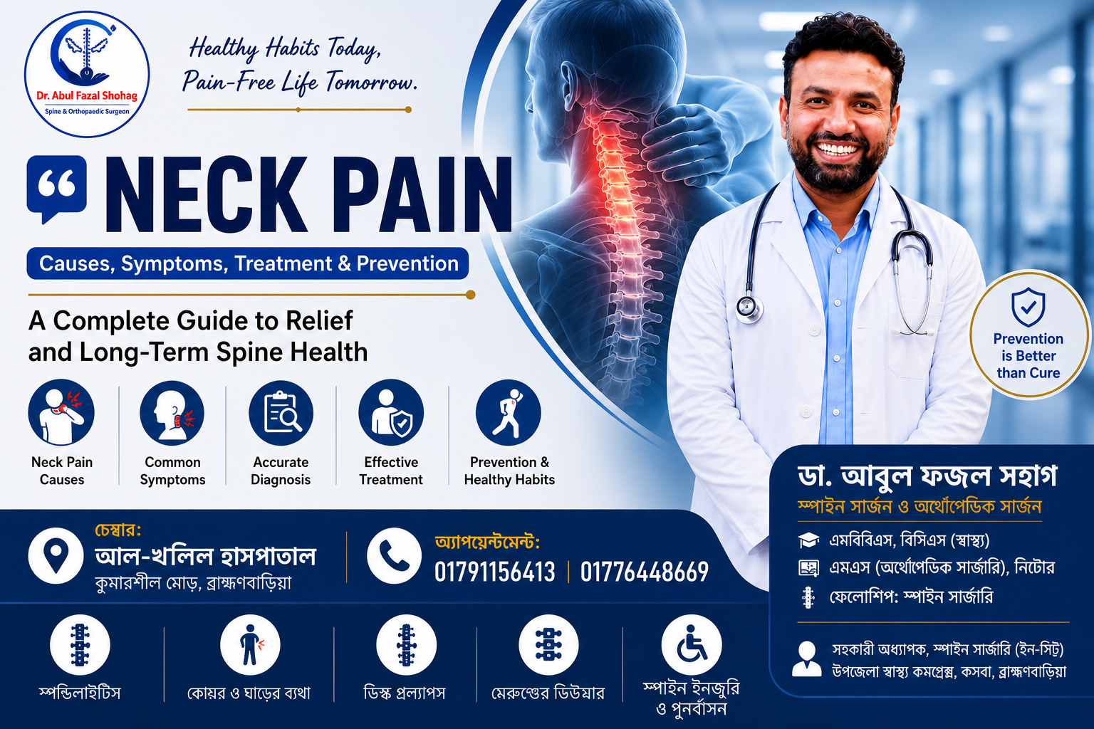 Neck Pain: Causes, Symptoms, Treatment & Prevention