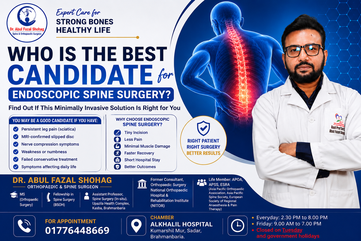 Who Is the Best Candidate for Endoscopic Spine Surgery?